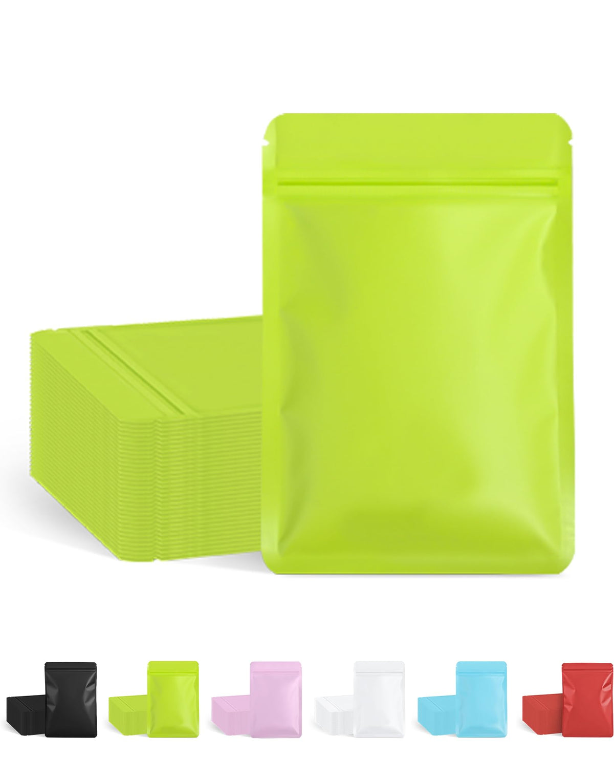 FireKylin 100 Pcs Resealable Bags for Small Business (Black,4" X 6")