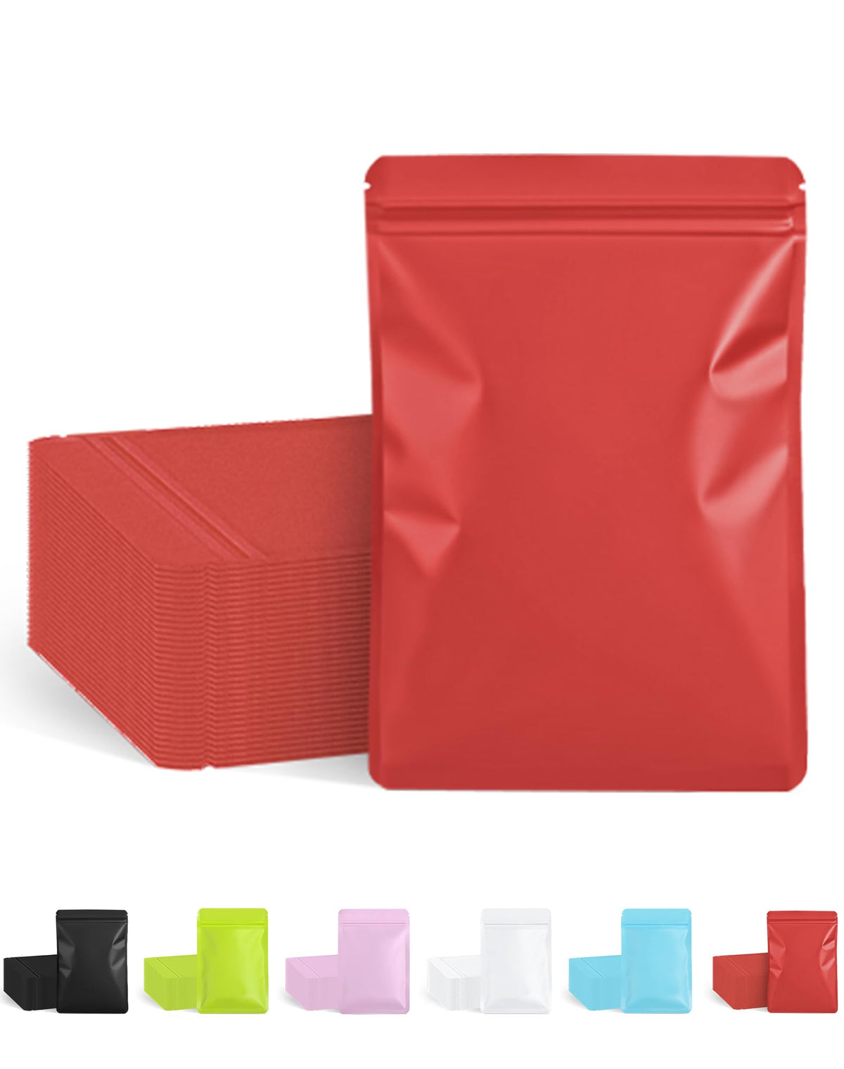 FireKylin 100 Pcs Resealable Bags for Small Business (Black,4" X 6")