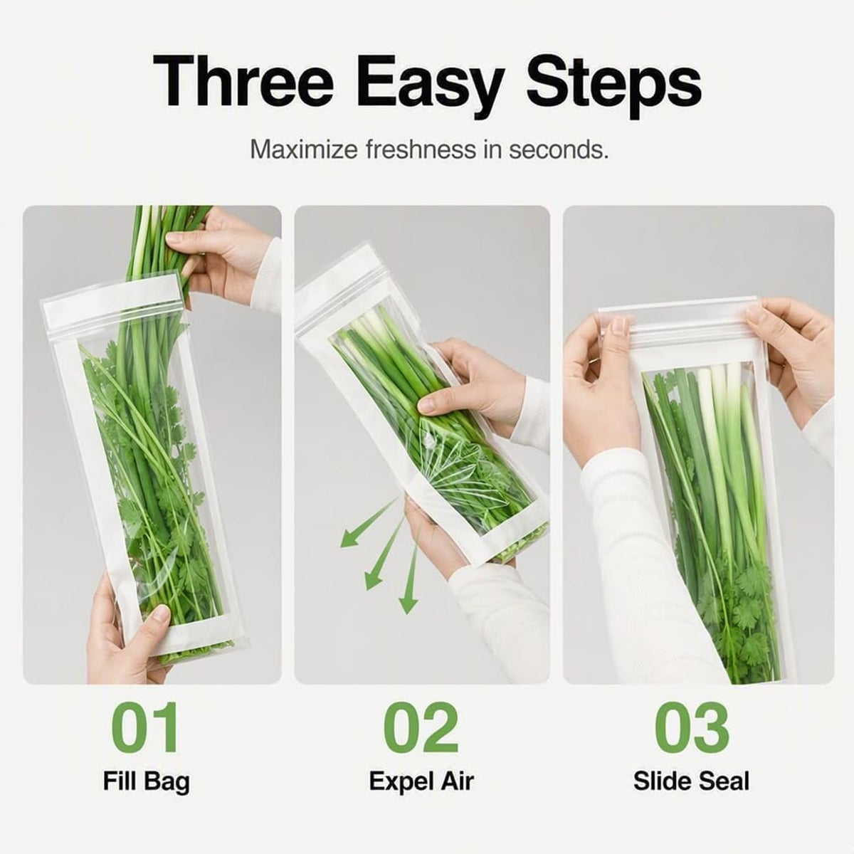 Thick Double Seal Food Storage Bags Long Sealed Bags For Vegetables (30)