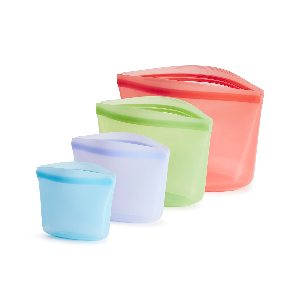 Stasher Premium Reusable Silicone Food Storage Bags, 3-Pack, Clear