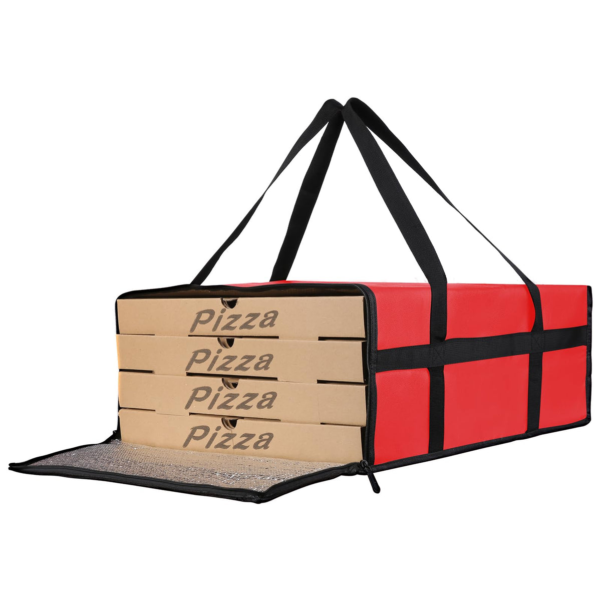 Bodaon Insulated Food Delivery Bag, XXXL Reusable Warming Bag, Black, 1Pk
