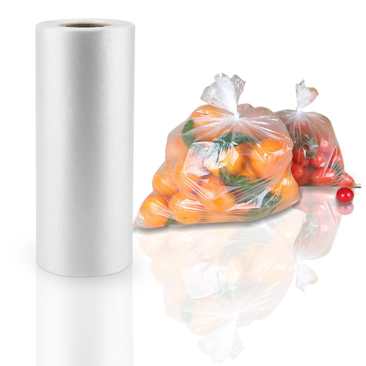 12” x 20” Plastic Produce Bags, Food Storage Bags 350pcs on a Roll