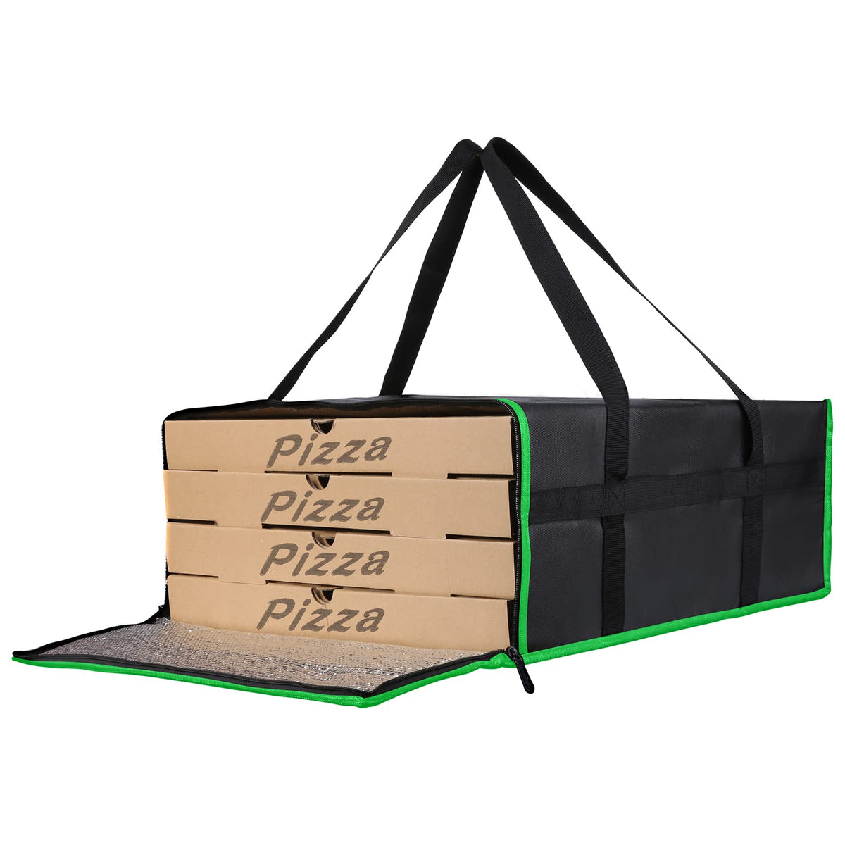 Bodaon Insulated Food Delivery Bag, XXXL Reusable Warming Bag, Black, 1Pk