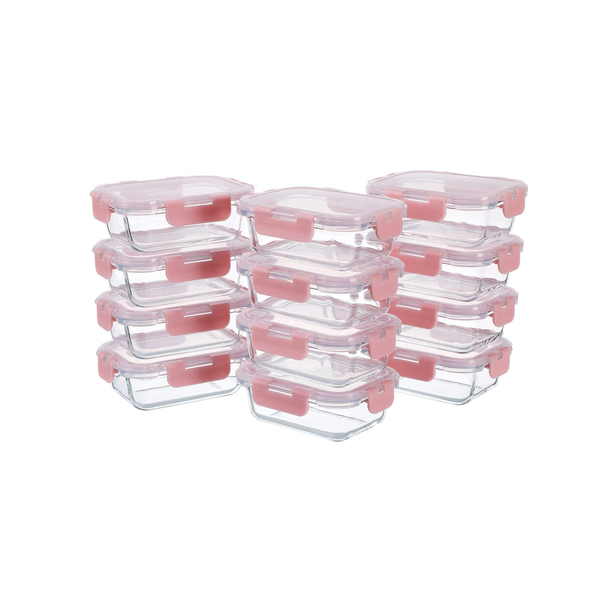 GULFLIN 24-Piece Small Glass Food Storage Containers with Lids Airtight