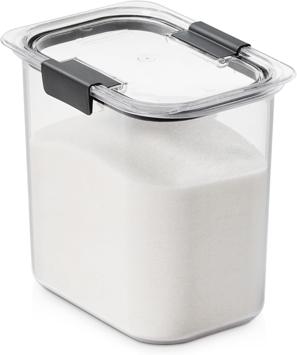 Rubbermaid Brilliance 12-Cup Airtight Food Storage Container, Perfect for Pantry Staples, Clear/Grey