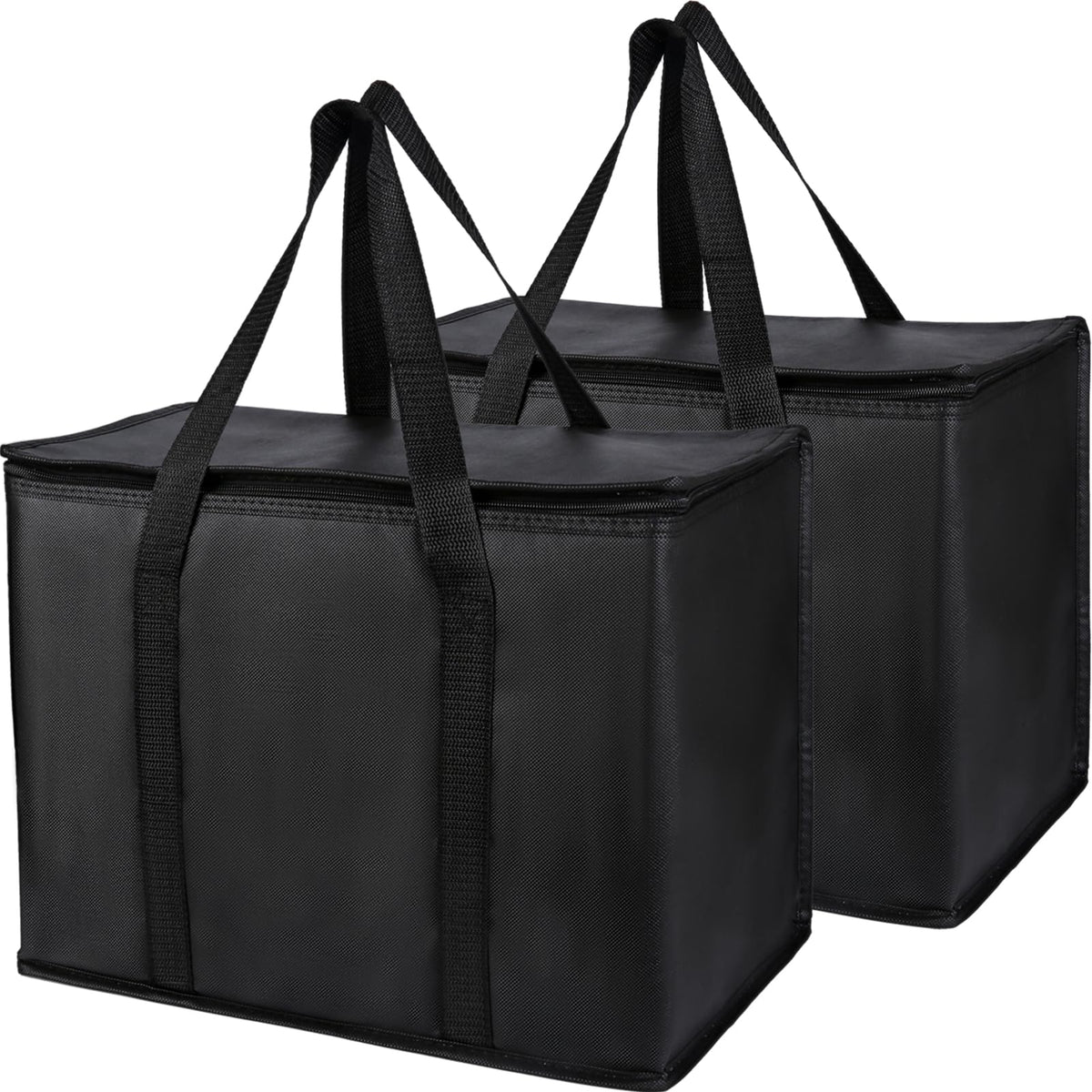 Bodaon Insulated Food Delivery Bag, XXXL Reusable Warming Bag, Black, 1Pk