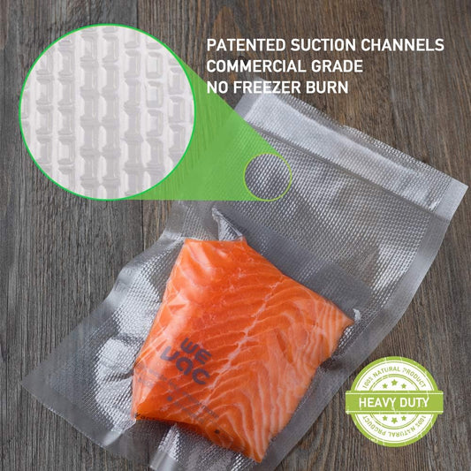 Wevac Vacuum Sealer Bags for Food, 11"x150' Roll, Fits Food Saver Machines