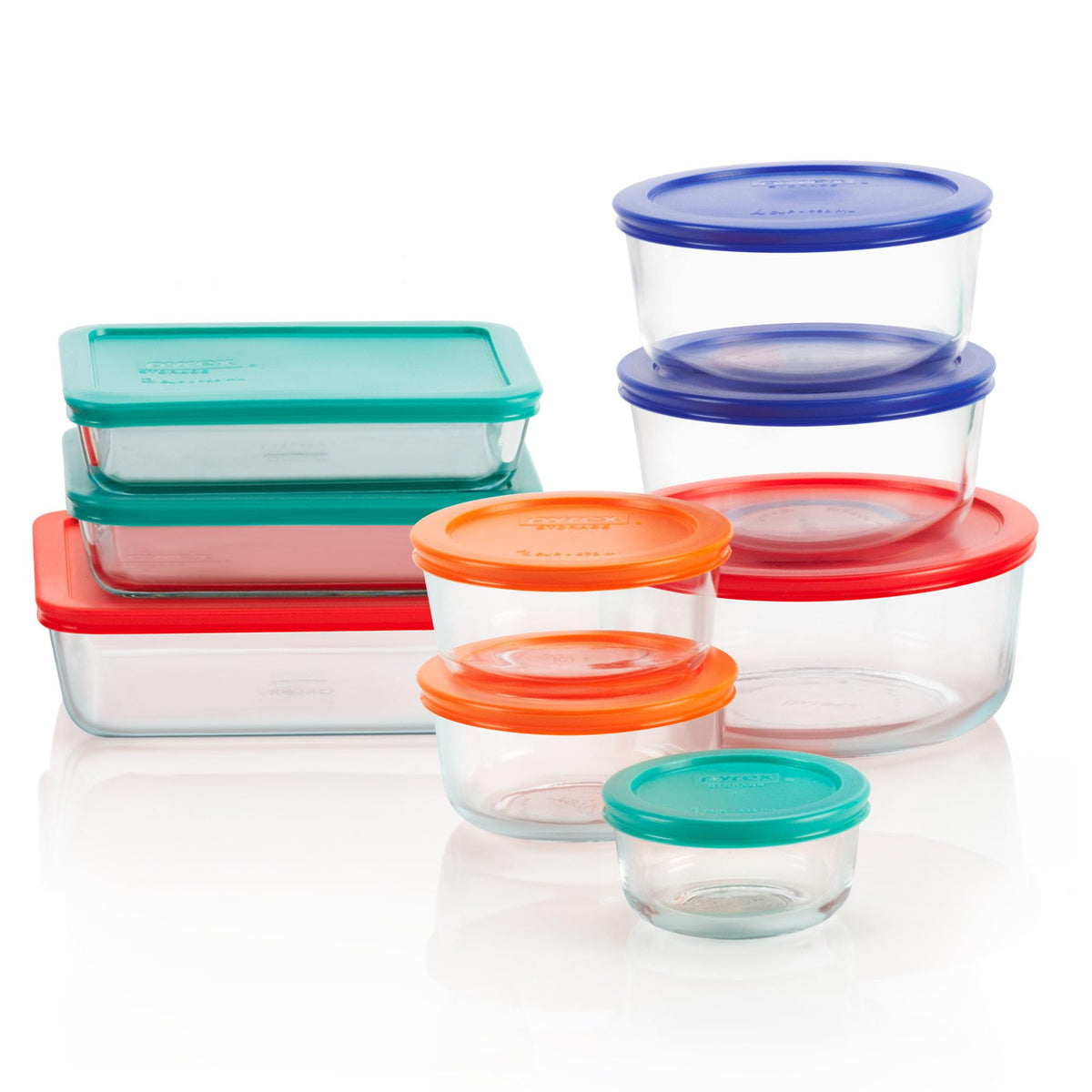 Pyrex Simply Store (12-Pack) Glass Food Storage Containers Set