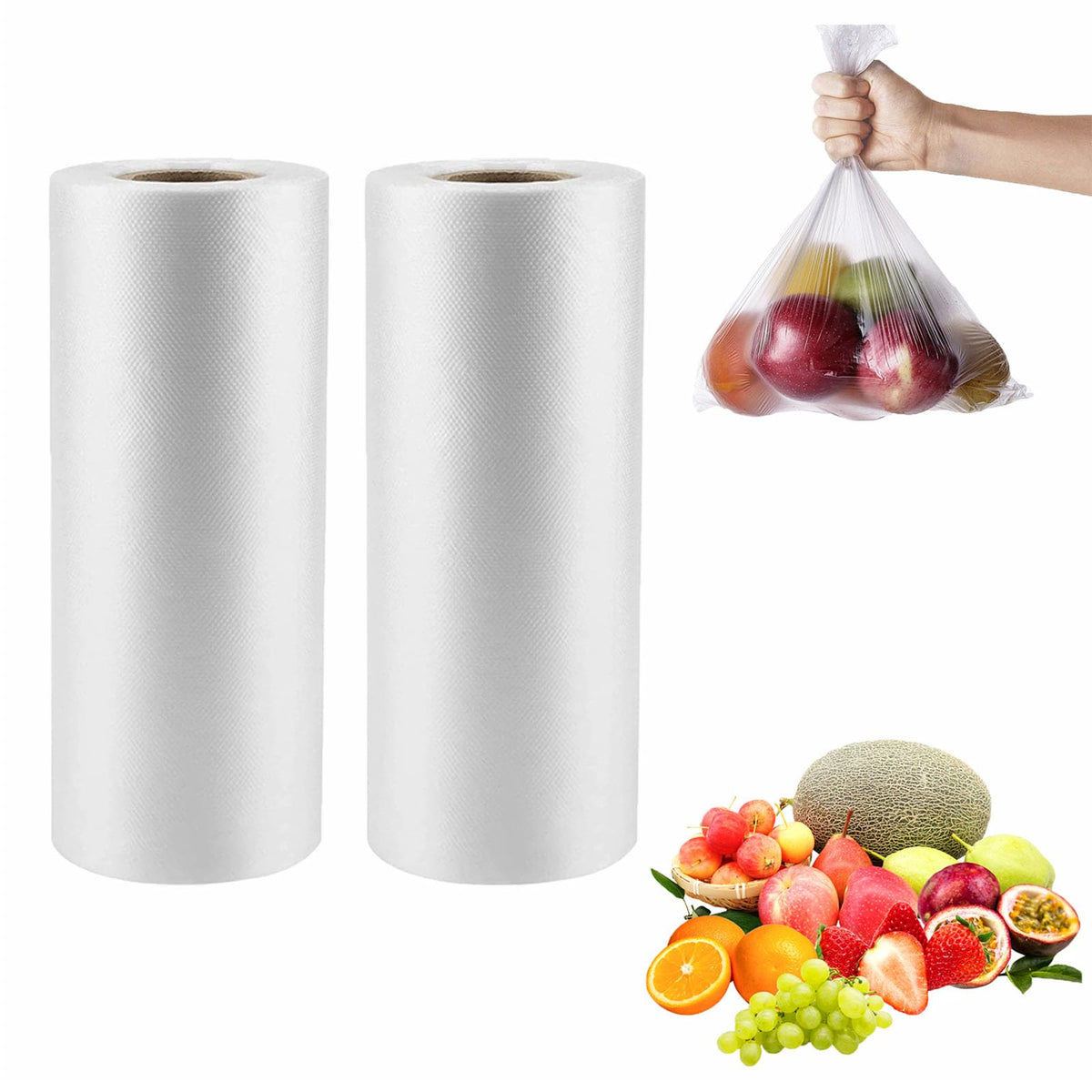 CLASSY Large 14" x 20" 350 Bag/Roll Plastic Food Storage Bags