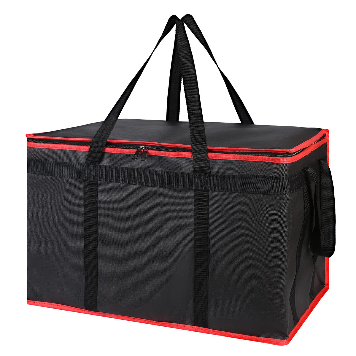 Bodaon Insulated Food Delivery Bag, XXXL Reusable Warming Bag, Black, 1Pk