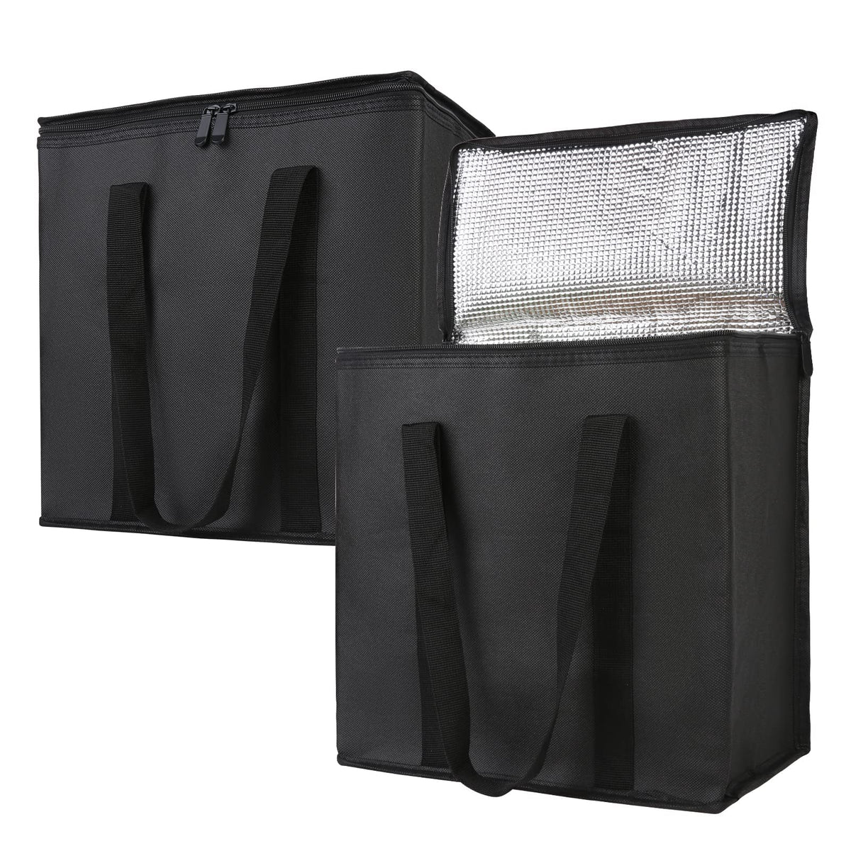 Bodaon Insulated Food Delivery Bag, XXXL Reusable Warming Bag, Black, 1Pk