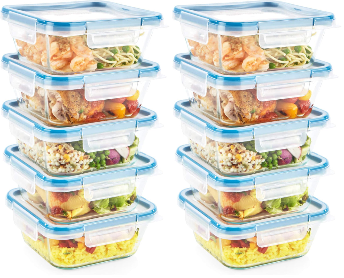 Snapware Glass Total Solutions (5-Pack, 4 Cup) Food Storage Containers Set