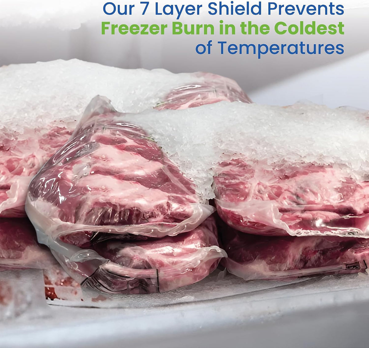 Vacuum Sealer Bags for Food, Heavy Duty Food Saver Bag Rolls