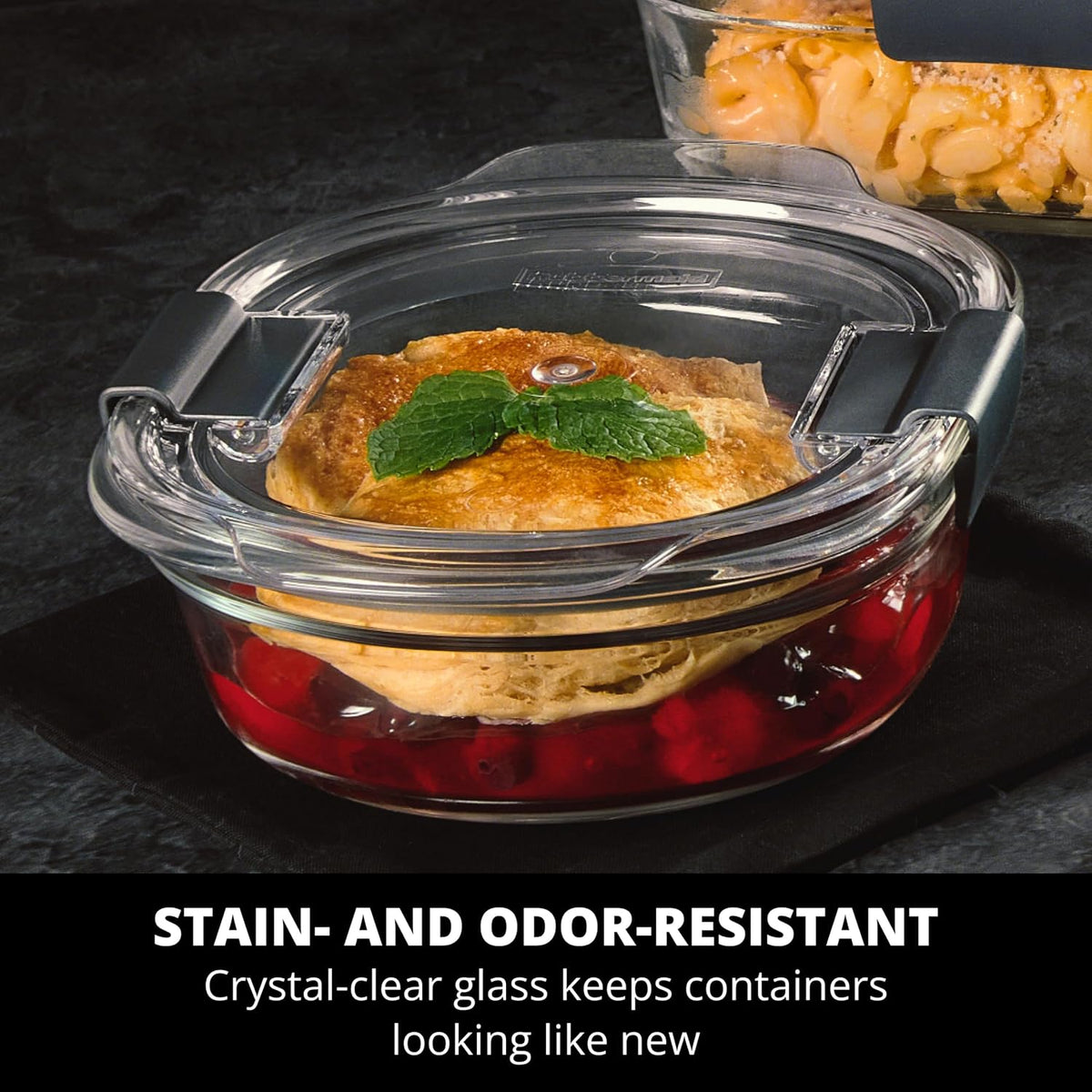 Rubbermaid Brilliance® Glass Round Leak-Proof 6-Piece Set Food Storage Containers, Food Containers with Lids, Meal Prep Containers