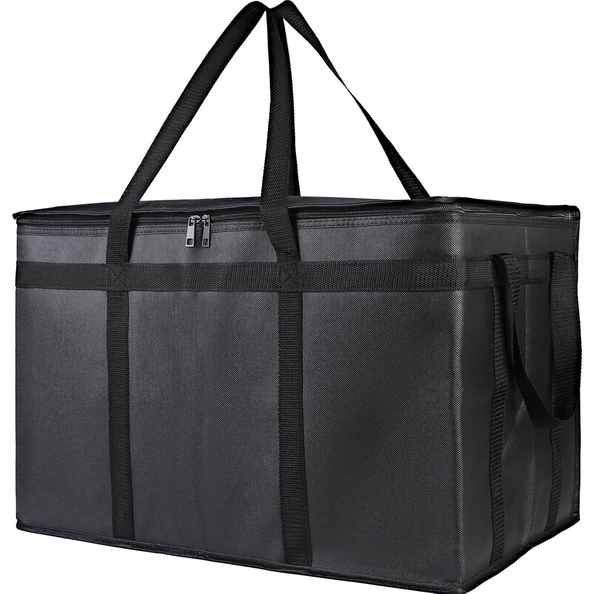 Bodaon Insulated Food Delivery Bag, XXXL Reusable Warming Bag, Black, 1Pk