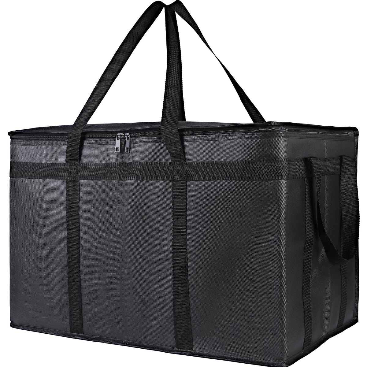 Bodaon Insulated Food Delivery Bag, XXXL Reusable Warming Bag, Black, 1Pk