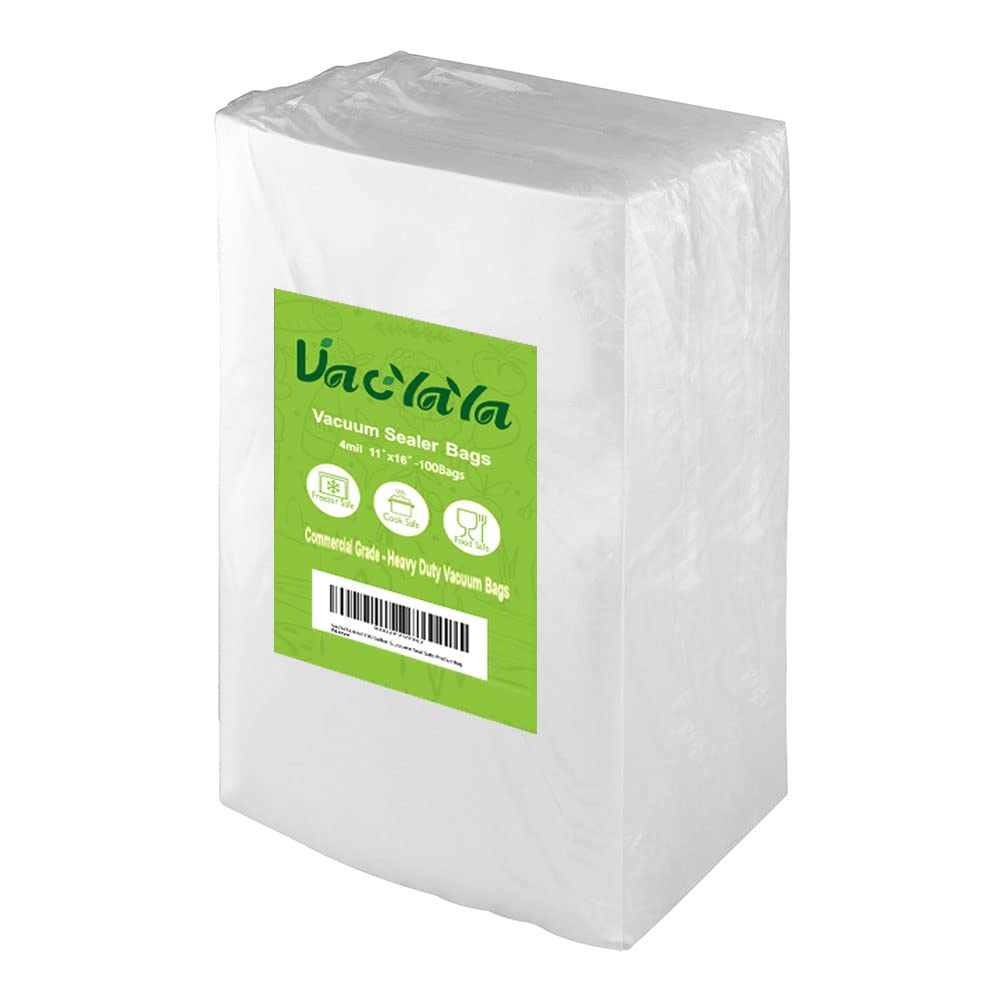 Gallon 4mil 11"x16"Vacuum Sealer Bags 100ct for Food Storage