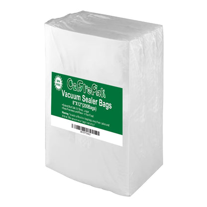 O2frepak Quart 8"x12" Vacuum Sealer Bags 200ct for Food Storage