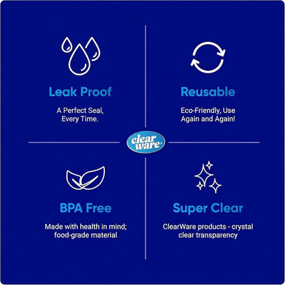 Clearware Zip N' Seal Bags - Variety Pack, 325 Bags - 150 Sandwich Bags, 75 Quart Bags, 50 Gallon Storage Bags, 50 Freezer Gallon Bags, For Food Storage, Freezer Bags, BPA Free