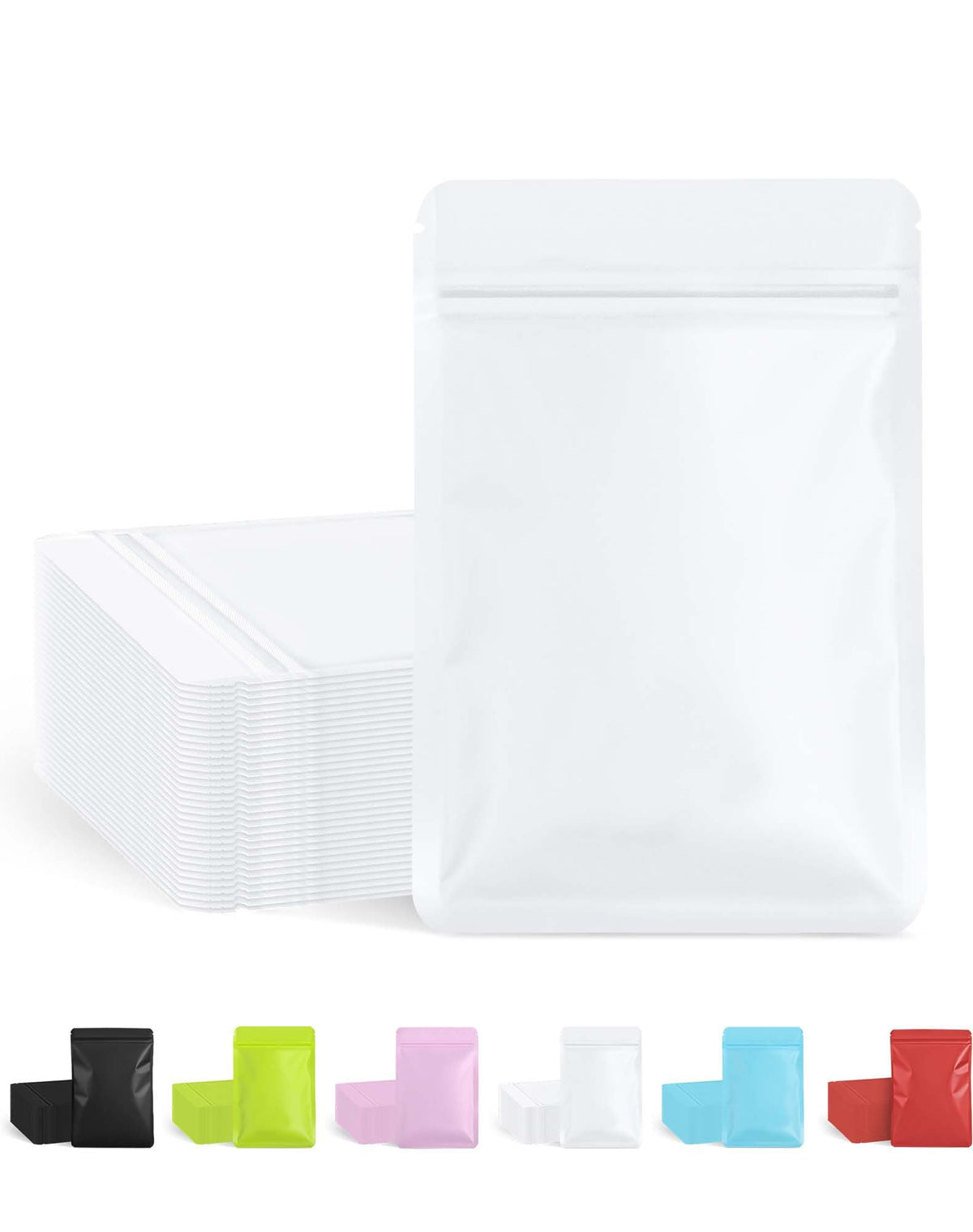 FireKylin 100 Pcs Resealable Bags for Small Business (Black,4" X 6")