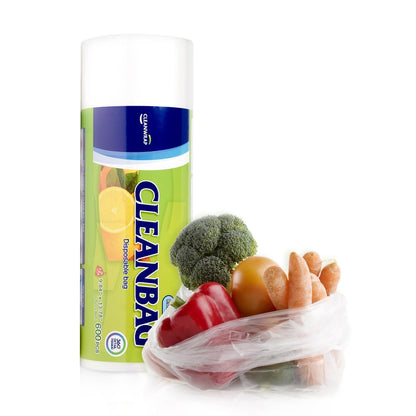CLEANWRAP Food Storage Roll Bags, Produce Bags, 11.81 x 15.74 in, 500 Count