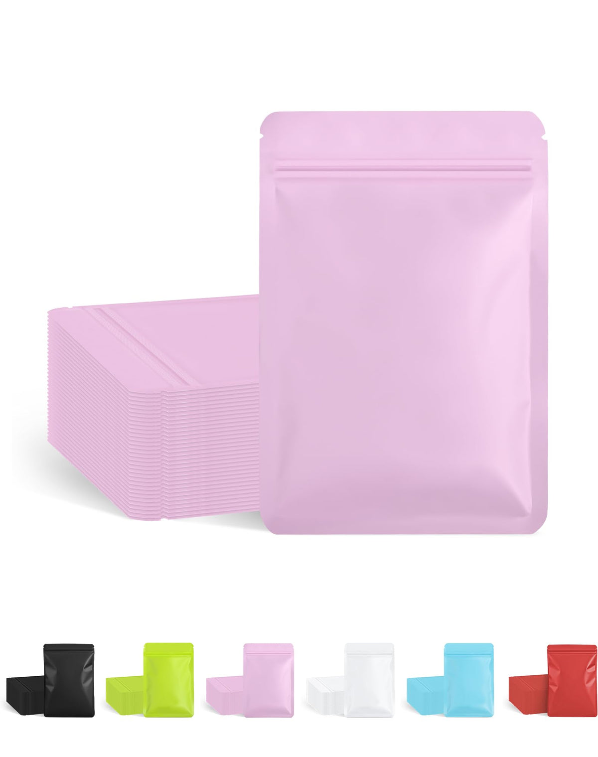 FireKylin 100 Pcs Resealable Bags for Small Business (Black,4" X 6")
