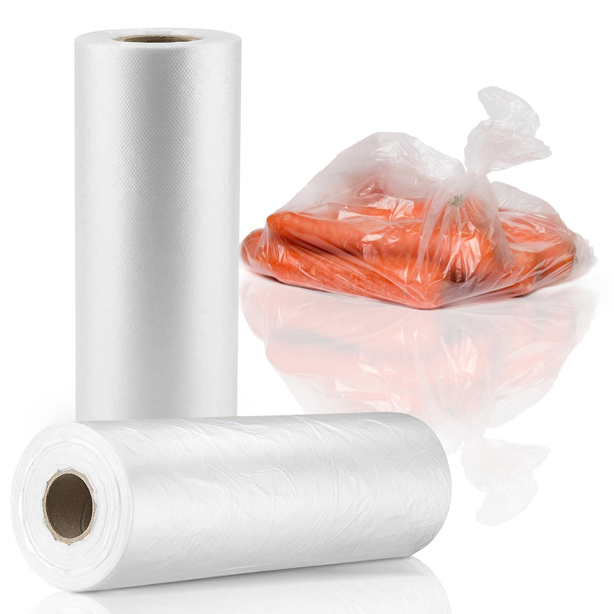 12” x 20” Plastic Produce Bags, Food Storage Bags 350pcs on a Roll