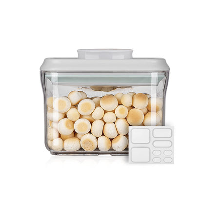 Ankou Airtight Food Storage Container Sets with Lids 6Pcs Pop Containers for Kitchen Pantry Organization BPA-Free Stackable Kitchen Storage Containers for Cereal Flour Sugar (0.5, 1.2, 1.8qt)*2