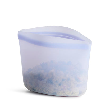 Stasher Premium Reusable Silicone Bag, Stand-Up Mega, Clear, 104 oz