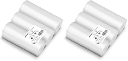 Wevac Vacuum Sealer Bags for Food 8x50 3 rolls, Food Saver Suction Channel