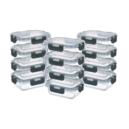 GULFLIN 24-Piece Small Glass Food Storage Containers with Lids Airtight