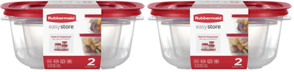 Rubbermaid EasyStore Containers, 44-Piece Set, Food Storage Containers with Lids