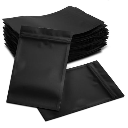 Gwybkq Resealable Bags for Food Storage 350 Pieces (4×6Inch Black)