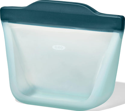 OXO Good Grips Silicone Reusable Bag - Stand-Up Quart (32 oz), Oat