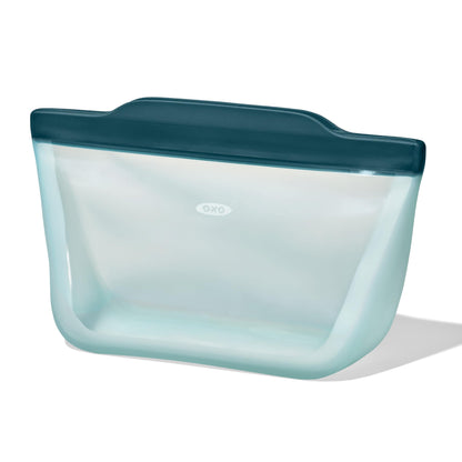 OXO Good Grips Silicone Reusable Bag - Stand-Up Quart (32 oz), Oat
