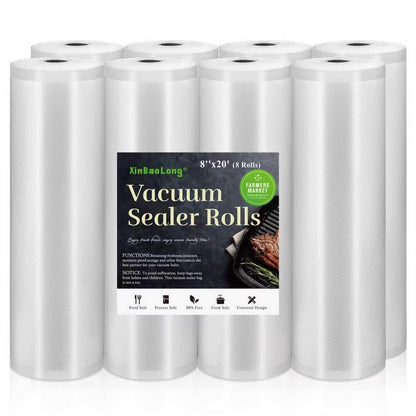 Vacuum Sealer Bags For Food 6 Pack, Kitchen Essentials, Sandwich Bags