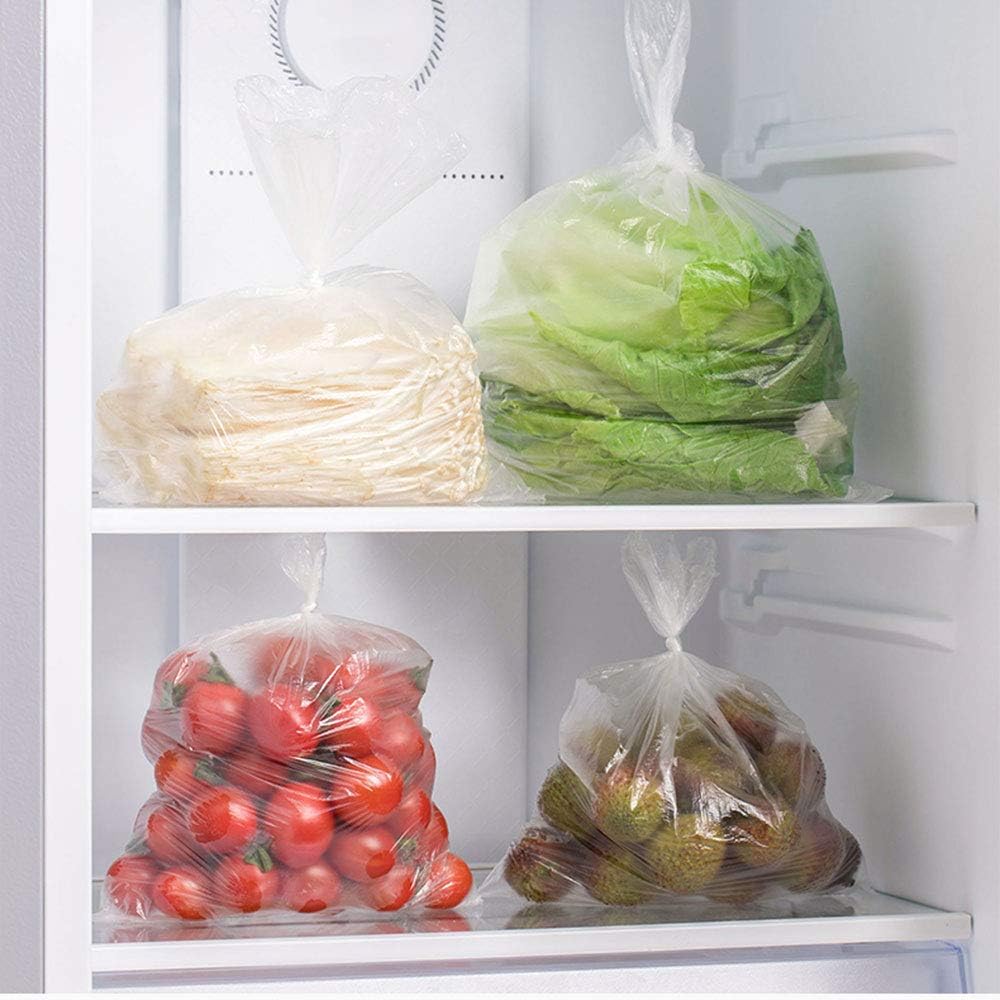 Food Storage Bags, 12 x 16 Plastic Produce Bag on a Roll, for Fruits, Vegetables, Bread, Groceries - Clear, 350 Per Roll (1 Roll)