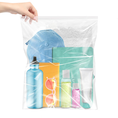 Yotelab Large 5 Gallon Plastic Zipper Storage Bags, 18x24 Inch, 12Pcs