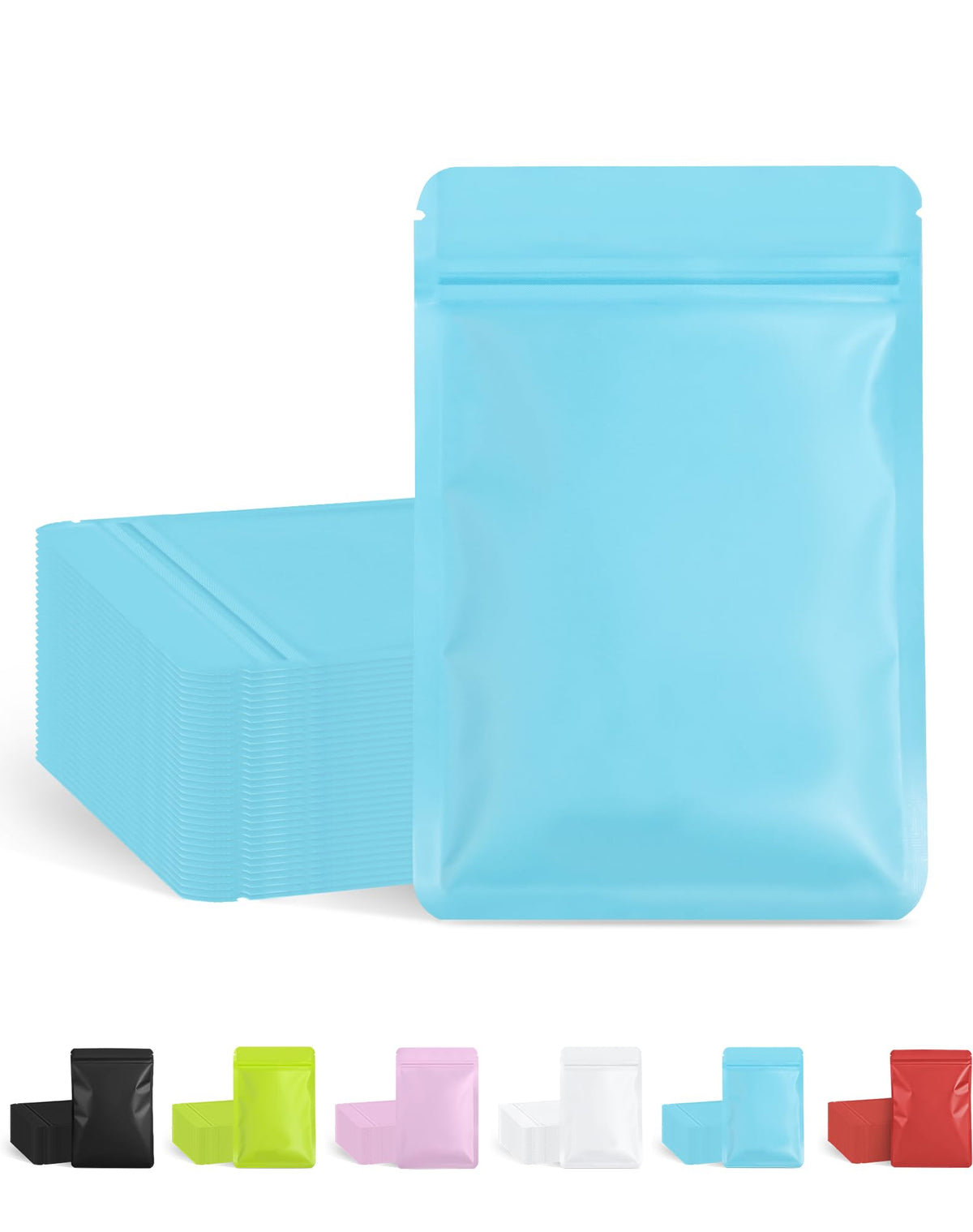 FireKylin 100 Pcs Resealable Bags for Small Business (Black,4" X 6")