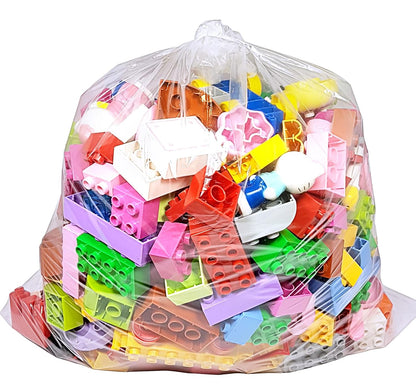 Wowfit 100 CT 18x24 1.1 Mil Large Clear Poly Bags for Packaging, Flat Open