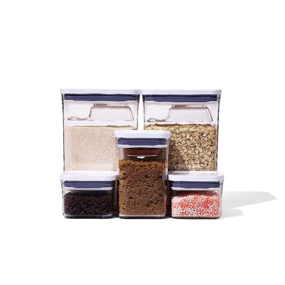 OXO Good Grips 8-Piece Prelabeled Baking POP Container Set