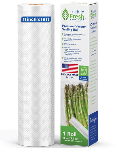 Vacuum Sealer Bags for Food, Heavy Duty Food Saver Bag Rolls