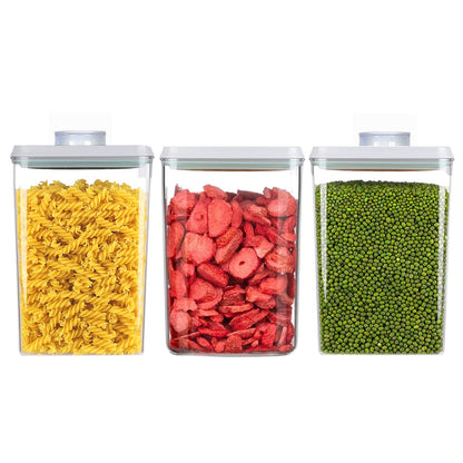 Melovom 12 Pcs Pop Food Storage Containers Airtight Food Storage Containers Set with Lids Kitchen Pantry Organization and Storage, 3.4Qt, 2.8Qt, 2.1Qt, 1.2Qt