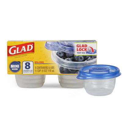 Glad GladWare XL Square Food Storage Containers, 104 Oz, 3 Count