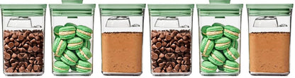 OXO Good Grips POP Small Square Airtight Food Storage Containers, 3-Piece