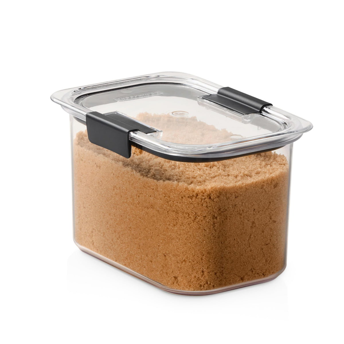 Rubbermaid Brilliance Plastic Food Storage Pantry Baking Set, 3 Containers with Lids (6 Pieces Total), BPA-Free, Clear