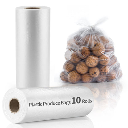 12” x 20” Plastic Produce Bags, Food Storage Bags 350pcs on a Roll