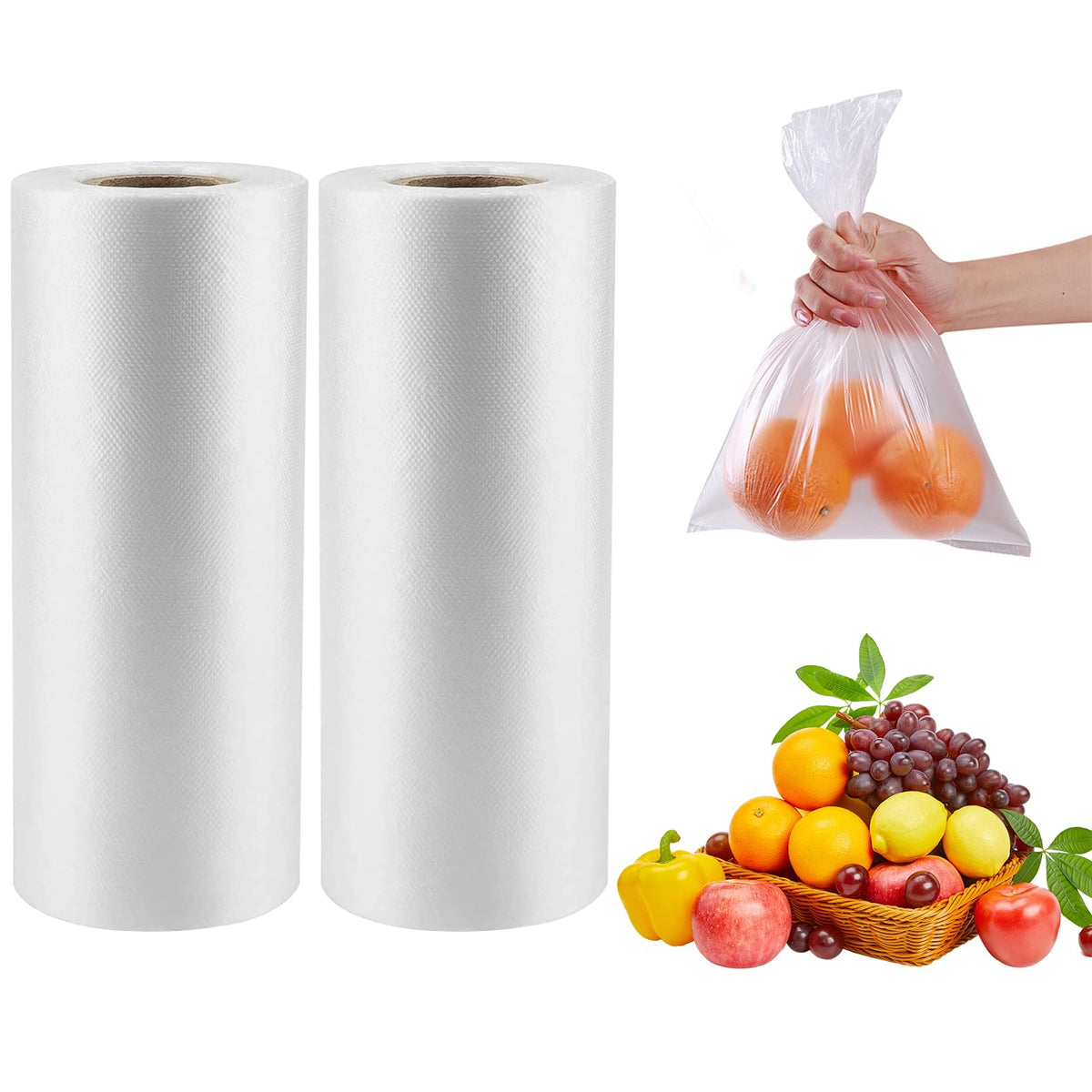 CLASSY Large 14" x 20" 350 Bag/Roll Plastic Food Storage Bags