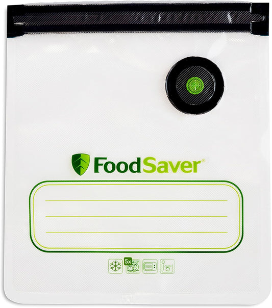 FoodSaver® Reusable Quart Vacuum Zipper Bags