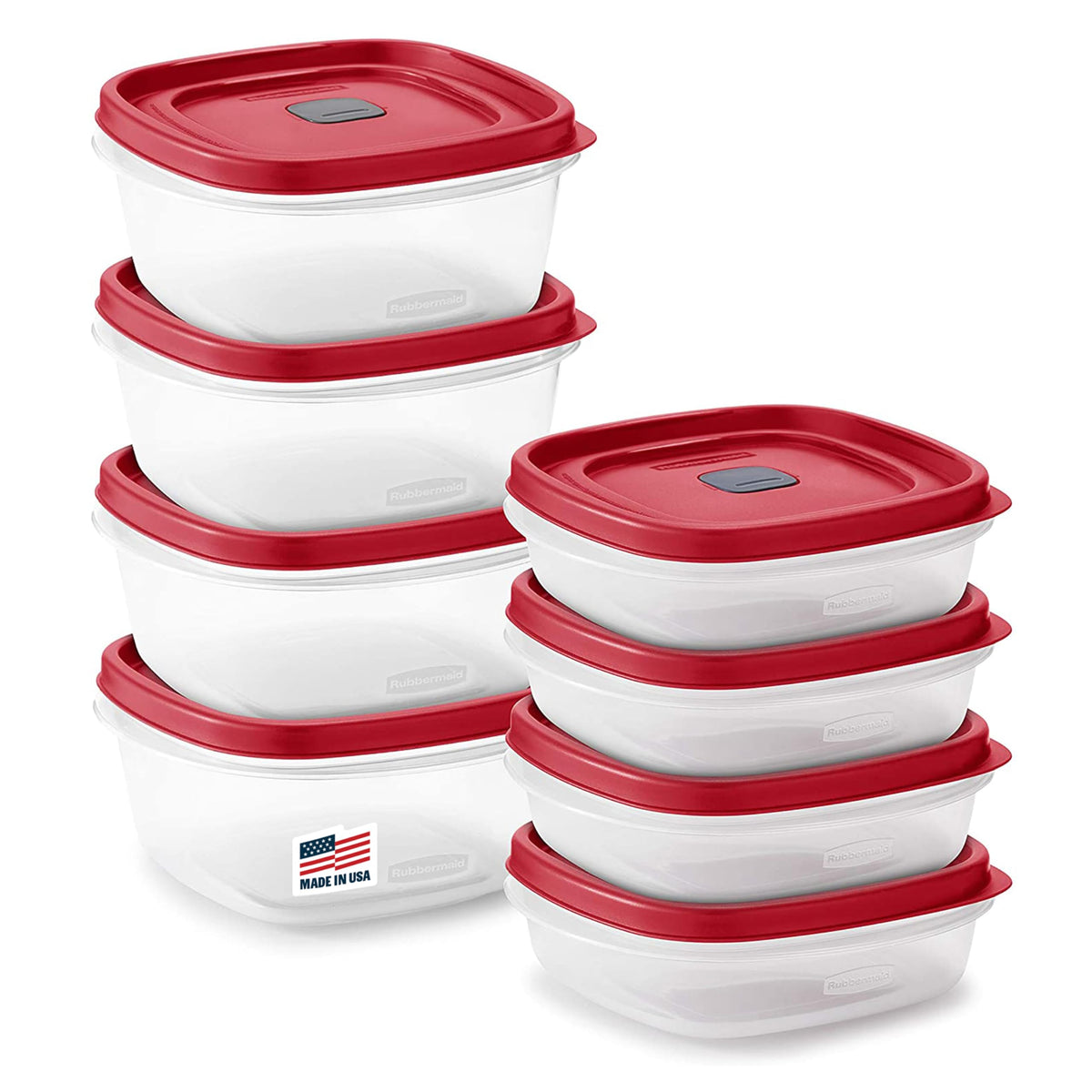 Rubbermaid EasyStore Containers, 44-Piece Set, Food Storage Containers with Lids